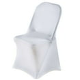 thumbnail image 6 of Efavormart White Premium Spandex Folding Chair Covers, Stretch Fitted Folding Chair Covers, 6 of 8