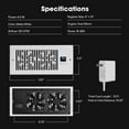 thumbnail image 6 of VIVOSUN Quiet Register Booster Fan 410, Smart Register Vent with Intelligent Thermostat Control, Cooling Heating AC Vent Booster Fan, Matte White, 6 of 7