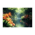 thumbnail image 5 of Mudket Canvas Print Framed Ready to Hang Tropical Canvas Wall Art, Green Botanical Landscape Wall Decor Artwork for Living Room Bedroom, Floral Jungle Wall Pictures - 12"L x 8"W, 5 of 10