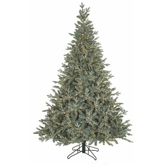 3 ft. Appalachian Fir Potted Tree with Twinkling LED Lights, Light Blue