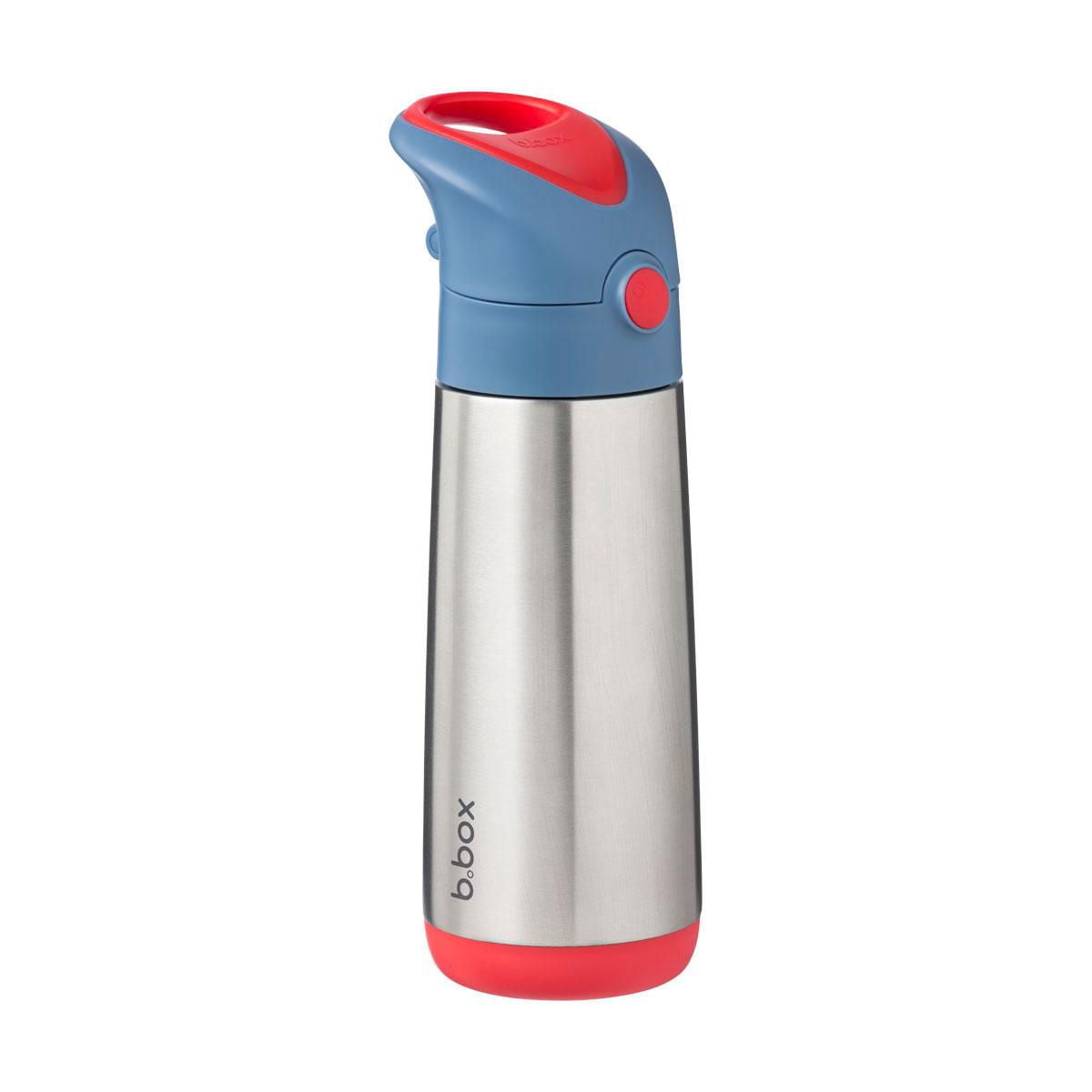 b.box - 16.9 oz Insulated Water Bottle: Keeps Drinks Cold up to 15 Hours, Warm up to 8 Hours. Triple Wall Stainless Steel Kids Water Bottle. Dishwasher Safe