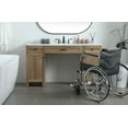 thumbnail image 7 of Elegant Kitchen and Bath 60 Inch ADA Compliant Bathroom Vanity In Natural Oak, 7 of 7