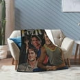 thumbnail image 6 of Patrick Swayze Blanket Flannel Soft Throw Blankets for Bedroom Livingroom Sofa Home 60""X50"", Black, 6 of 6