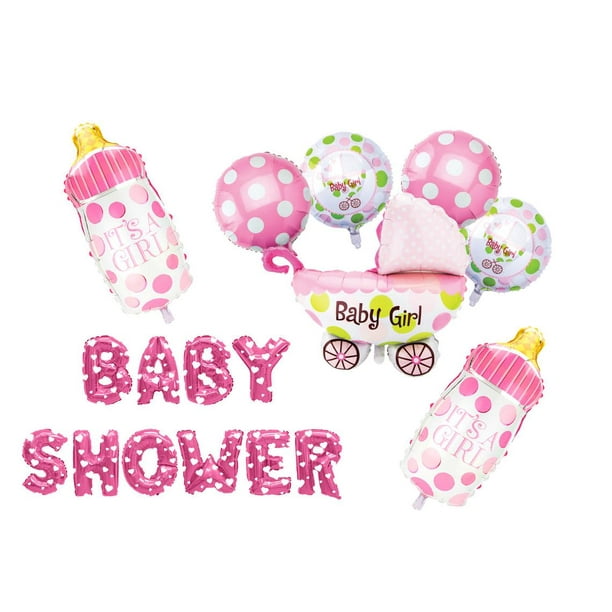 Baby Shower Decorations For Girl It S A Girl Balloon Set Party Supplies Decor Walmart Com Walmart Com