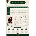 thumbnail image 4 of Mens Fluffy Xmas Santa Vest Flannel Sleeveless Warmy Vest Jackets Red L, 4 of 5