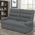thumbnail image 2 of Loveseat Recliner Sofa, PAPROOS 2-Seater Recliner Sofa with Remote Control and Side Pocket, Modern Power Reclining Loveseat for Adults and Elderly, Ergonomic Lounge Sofa for Living Room Home, Grey, 2 of 9
