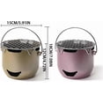 thumbnail image 2 of Outdoor Grill, Stainless Steel with Durable Grill Grate for Backyard, RV, Green, 2 of 5