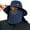 Dark Blue, variant on Men’s UPF 50  Sun Hat with Face Cover & Neck Flap FH09