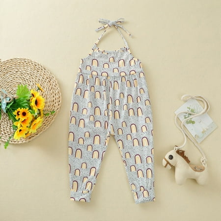 

Simplmasygenix Toddler Pants Cargo Wide Leg Toddler Kid Baby Girls Summer Harem Pants Cotton Trousers Printed Pants