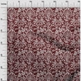 thumbnail image 2 of oneOone Polyester Lycra Blood Red Fabric Leaves & Floral Block Dress Material Fabric Print Fabric By The Yard 56 Inch Wide, 2 of 4