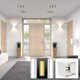 thumbnail image 4 of apliques de pared para interior y exterior, ángulo de haz ajustable, aplique de pared LED con carcasa de aluminio, diseño superior e inferior, aplique de pared impermeable IP65 (luz cálida), 4 of 4