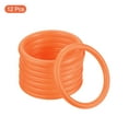 thumbnail image 3 of Uxcell 6cm Plastic Carnival Ringtoss Rings Hoop Party Favor Game, Orange 12 Pack, 3 of 5