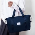thumbnail image 6 of Travel Duffel Bag for Women, Large Capacity Weekender Carry on Overnight Bag, Expandable Sports Tote Gym Bag with Wet Dry Separation Pockets, Yoga Travel Organizer with Trolley Sleeve, 6 of 6