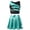 Lake Green, variant on YIZYIF Girls Shiny Metallic Crop Top with Ruffled A-Line Skirt Skort Teens Jazz Hip Hop Modern Dance Costume Lake Green 10