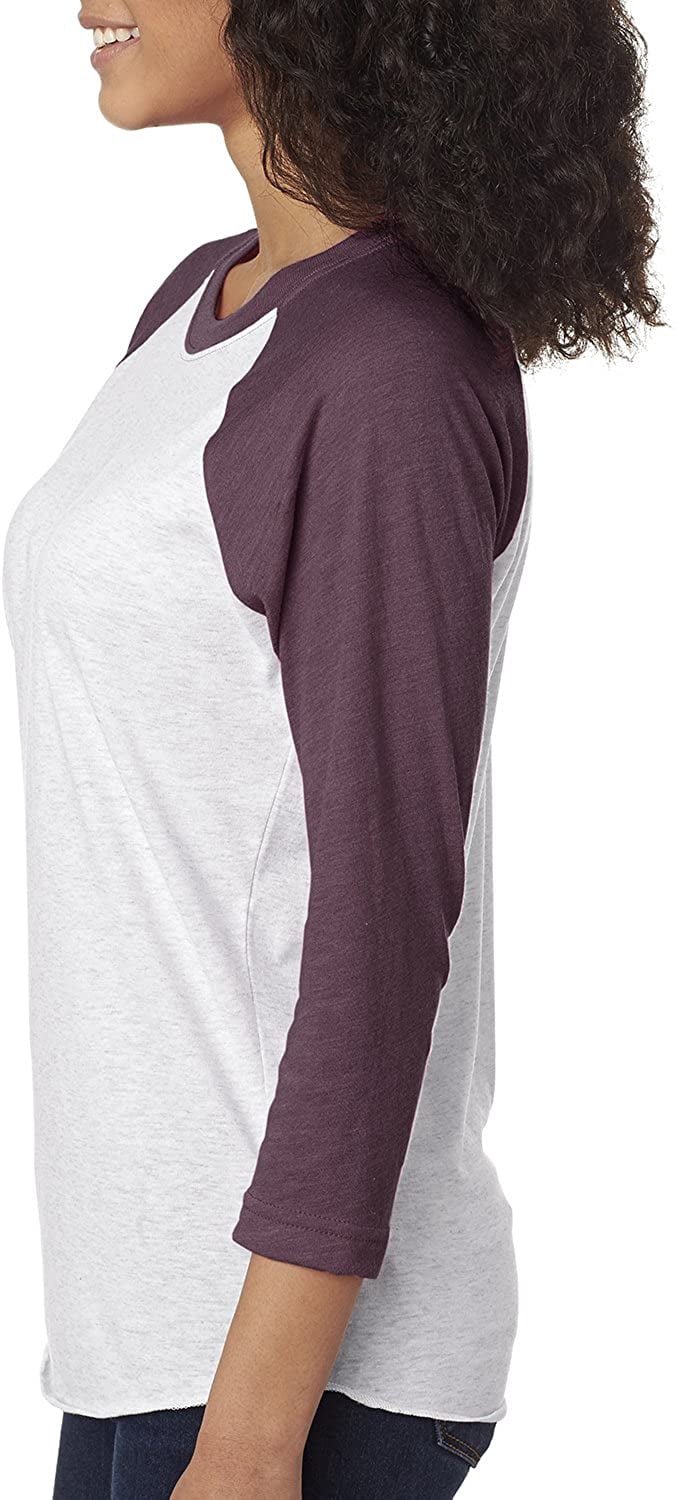 Mens Clementine Tri-Blend 3/4-Sleeve Raglan Tee