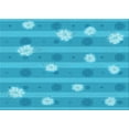 thumbnail image 1 of Ahgly Company Indoor Rectangle Patterned Bright Cyan Blue Area Rugs, 7' x 9', 1 of 6