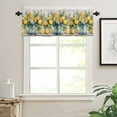 thumbnail image 2 of Vintage Lemon Kitchen Valances for Windows 42x12 Inch Kitchen Curtains Valances Rod Pocket Tropical Summer Wooden Bathroom Window Valances for Window Treatment Decor, 2 of 6