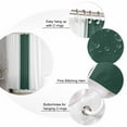thumbnail image 6 of Shower Curtain Green Stripe Bathroom Curtains with Hooks, Waterproof Fabric Farmhouse Bath Shower Curtains Set for Bathroom Bathtubs Decor 72x72 Inch, 6 of 8