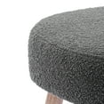 thumbnail image 7 of Costaelm 21" Wide Square Upholstered Cushion Ottoman Foot Rest, Gray, 7 of 7