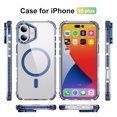 thumbnail image 4 of Decase Magnetic Case for iPhone 16 Plus Case with Built-in Kickstand,Compatible with Mag-safe,Slim Fit Shockproof Crystal Cover for iPhone 16 Plus 6.7" Clear Phone Case,Blue, 4 of 9