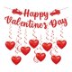 thumbnail image 2 of Guirnalda de decoración para día de Valentín, suministros para fiestas, corazones colgantes en espiral para recuerdos, bodas, compromisos,, 2 of 8