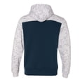 thumbnail image 3 of J. America Men's Melange Fleece Colorblocked Hooded Pullover, Style 8676, 3 of 3