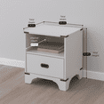 thumbnail image 2 of From The Tree Mid-Century Modern Nightstand – Minimalist Bedside Table with Drawer and Open Shelf, Compact and Stylish Design for Adults, 2 of 5