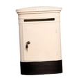 thumbnail image 3 of deevoka Wall Mounted Mailbox Charity Collection Donation Box for Bar Tip Jar Ballots White, 3 of 9