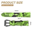 thumbnail image 2 of Uxcell Silicone Watch Band 20mm Quick Release Flexible Soft Rubber H-type Watch Strap with Stainless Steel Black Clasp Replacement Wristband for Men, Camo Light Green, 2 of 6