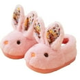 thumbnail image 2 of mgoYE Baby Slippers 6-12 Month Kids Cow Slippers - Soft Plush Animal Slippers - Winter Comfy Warm Fuzzy Memory Foam Non-slip Indoor/Outdoor Shoes|Pink 9, 2 of 5