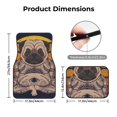 thumbnail image 4 of Daiia Pug dog Yoga Printed Car Floor Mats Set of 4, Durable Non Slip Auto Floor Carpet, Car Interior Carpets Proof Foot Pads Anti-Slip Cushion Automoetive Accessories, 4 of 6