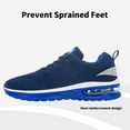 thumbnail image 4 of JOYFON Mens Running Shoes Air Cushioned Athletic Sneakers Non Slip Tennis Shoes for Sport Gym Jogging NavyBlue Size 12.5, 4 of 6