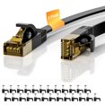 thumbnail image 1 of Cable Ethernet Mygatti Cat 7 de 20 pies, 2 unidades, 10 Gbps 600 MHz, negro, 1 of 8