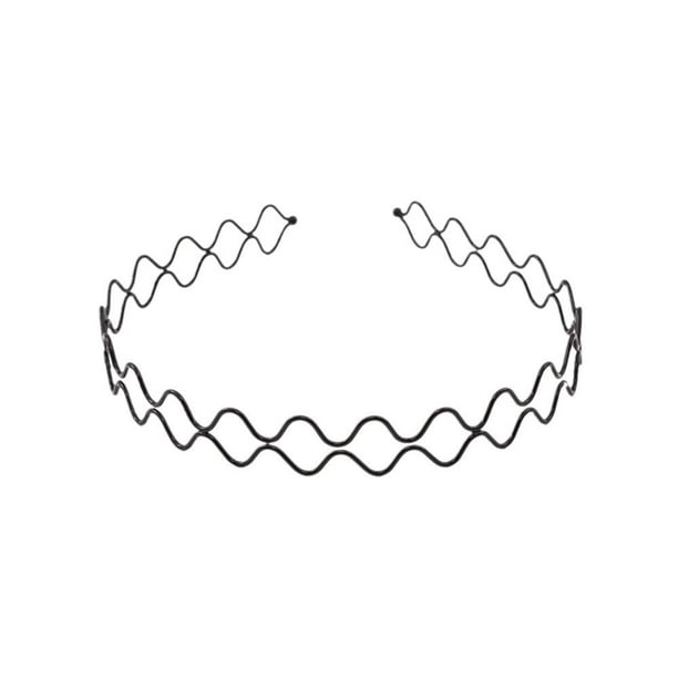 TQEHS Banda para el cabello para hombre, hermosa banda para el cabello ondulada, diadema para deportes al aire libre. W2H9