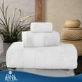 thumbnail image 4 of Dan River 3 Piece Towel Set Soft Quick Drying Cotton Bath Towel For Gym, Spa and Bathroom - White, 4 of 11
