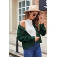 thumbnail image 5 of Zeagoo Shackets for Women Cropped Corduroy Jacket Button Down Shirts Long Sleeve Crop Lapel Shacket Tops, 5 of 6