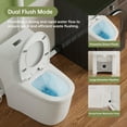 SUPERFLO Onepiece Macerating Toilet 600W Upflush Toilet for Basement