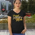 thumbnail image 4 of Proud Army Mom Women's V-Neck T-shirt US Military Family Pride Veteran Patriotic Armed Forces Mother's Day Licensed Tee, 4 of 7
