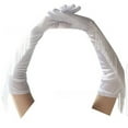 thumbnail image 4 of AWZXDE Women's Long Opera Pageant Gloves 1920s Tassel Design Elbow Length for Masquerade Weddings and Formal Events White,One Size, 4 of 4