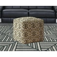 thumbnail image 2 of HomeRoots 518509 17 x 17 x 1 in. Beige Cotton Geometric Pouf Cover, 2 of 3