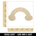 thumbnail image 2 of Rainbow with Clouds Solid Wood Shape Unfinished Piece Cutout Craft DIY Projects - 4.70 Inch Size - 1/8 Inch Thick, 2 of 7