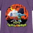thumbnail image 3 of Trolls - Happy Trolloween Branch and Cloud Guy  - Toddler & Youth Girls Short Sleeve Graphic T-Shirt, 3 of 5