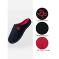 thumbnail image 3 of DL Mens Memory Foam House Slippers Slip on, Comfy Soft Indoor Home Bedroom Slippers For Mens Non-slip, 3 of 7