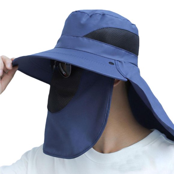 Wide Brim Sun Hat UV Protection Bucket Cap For Hiking Camping V2G2 ☆с K8H6
