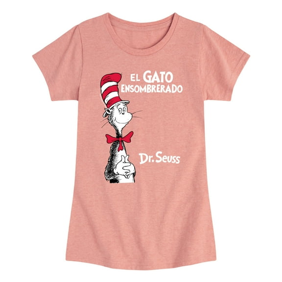 Dr. Seuss - Cat In Hat Spanish - Girls Toddler And Youth Fitted Short Sleeve Tee