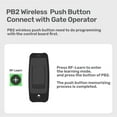 thumbnail image 6 of TMT PB2 Push Button, Wall Push Button Surface Mounted Wireless Release Switch for Automatic Gate Opener, Door Access Control System and Doorbell System, Momentary Contact Switch for Outdoor Use, 6 of 6