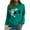 Army Green#, variant on MELDVDIB Womens Sweatshirt Fashion Print Fall Winter Long Sleeve Sweatshirt Trendy Casual Solid Color Comfy Crewneck Pullover Tops