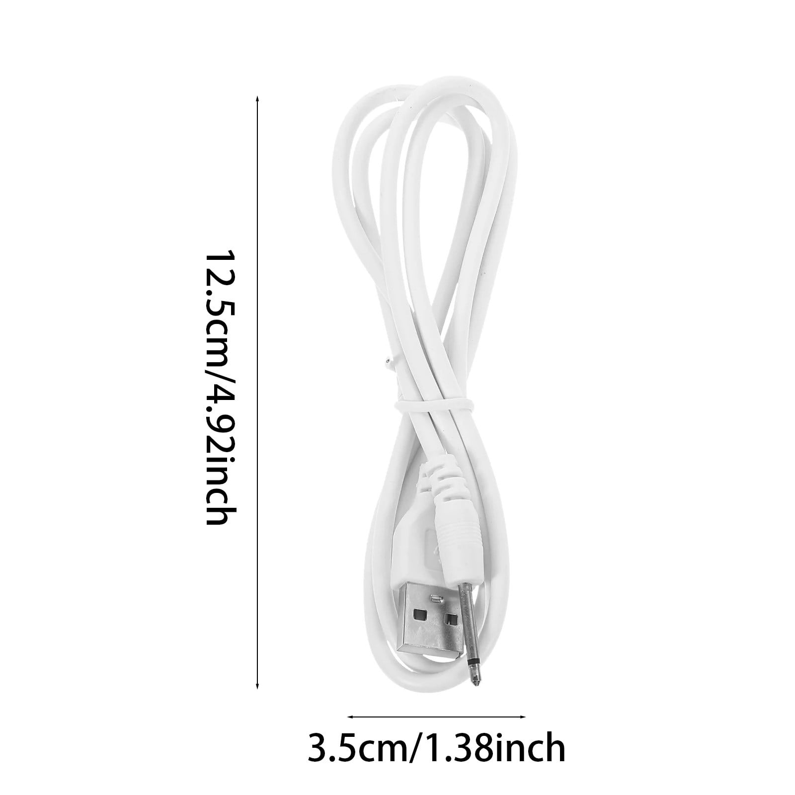 Replacement DC Charging Cable, USB to DC 2.5mm Fast Charger Cord 2.5 mm Adapter Male Charging 2.5mm To Usb Converter Instrument Usb Charger Cord 2PCS