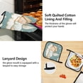 thumbnail image 4 of Cute Sleeping Angels Clouds Stars Apron Set with Oven Mitts Pot Holders Set of 5 Kitchen Stuff Accessories, 4 of 6