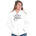 thumbnail image 5 of Funny Later Alligator Animal Pun Zip Up Hoodie Men's Women's Brisco Brands S, 5 of 6